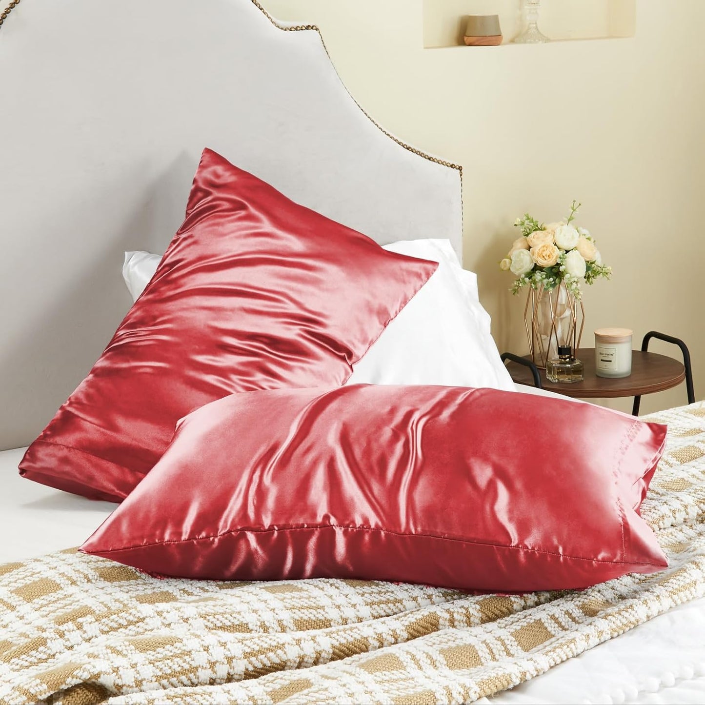 ALL DAY SILK Pillow Cover with Envelope Closure | Soft & Smooth Fabric | Elegant & Comfortable Bedroom Essential