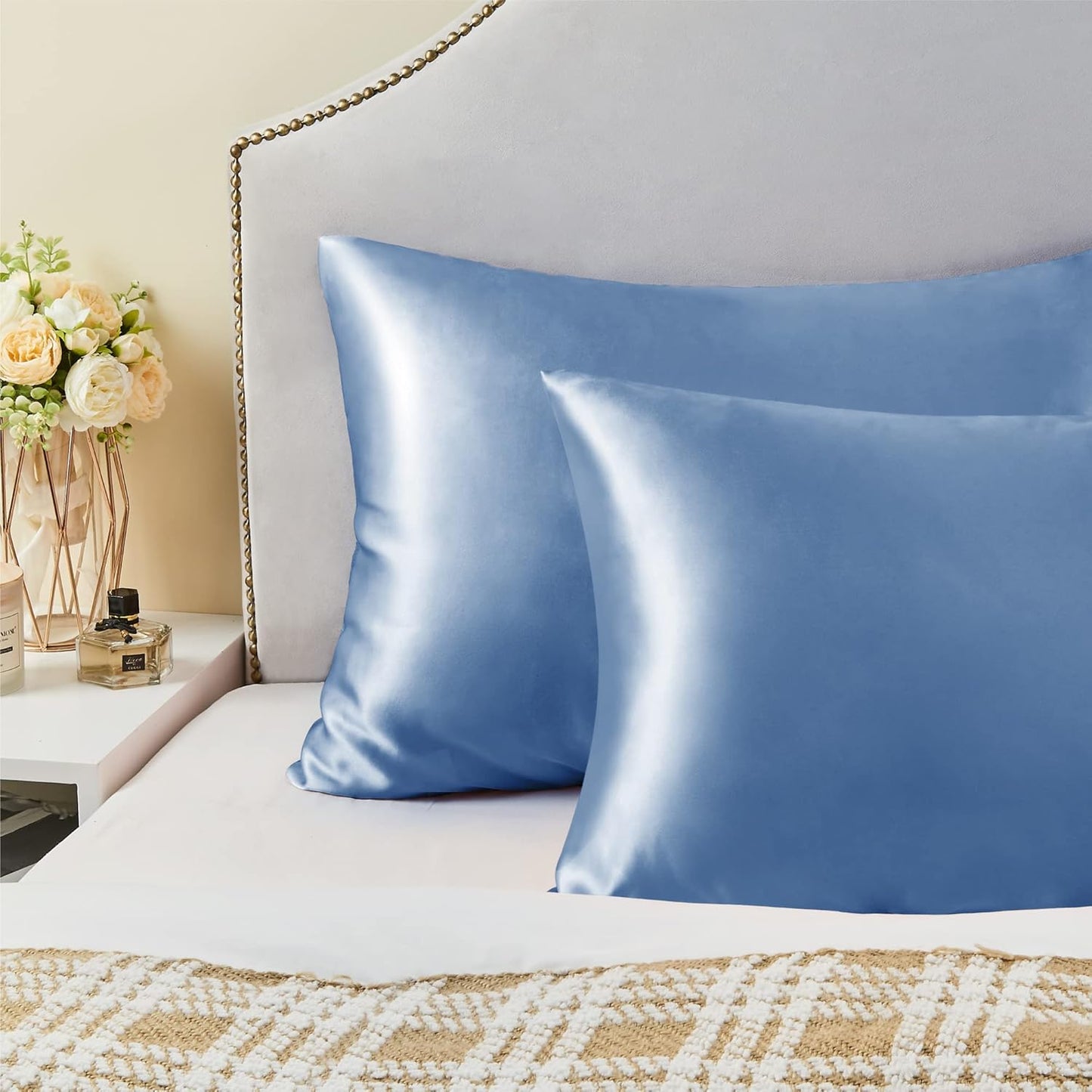 ALL DAY SILK Pillow Cover with Envelope Closure | Soft & Smooth Fabric | Elegant & Comfortable Bedroom Essential