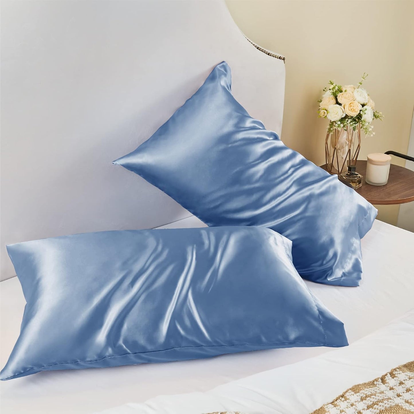 ALL DAY SILK Pillow Cover with Envelope Closure | Soft & Smooth Fabric | Elegant & Comfortable Bedroom Essential